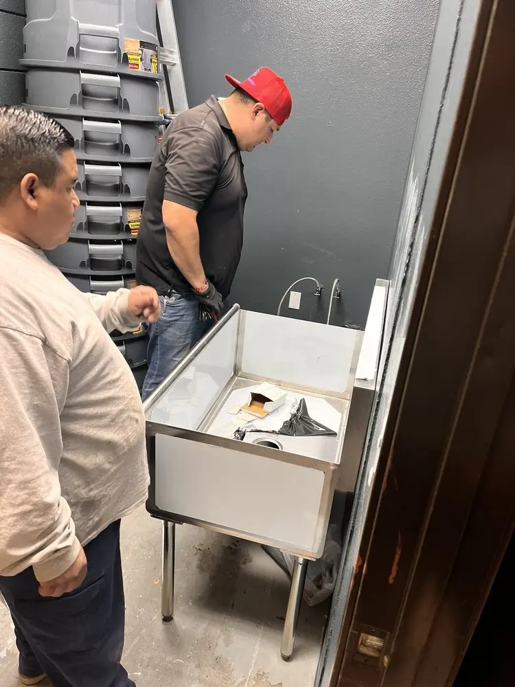 Commercial plumbing and sink installation in Sewell